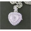 New 18K Plated Lady Swarovski Heart Necklace MOP Watch 27.jpg