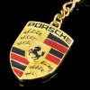 PORSCHE CAR GOLD KEYRING.jpg